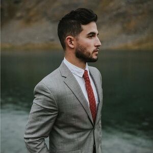 Neck & Tie Luxury Hand Sewn Red Patterned Men's Tie NWT